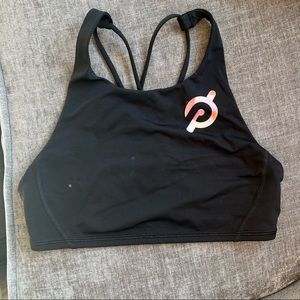 peloton Lululemon black sports bra